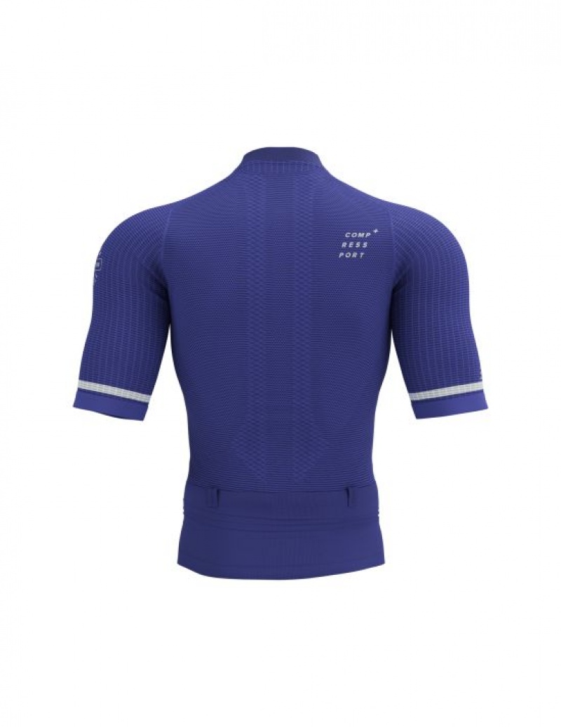 Camiseta Compressport Trilha Postural SS Top M Azuis | 86952XQHZ