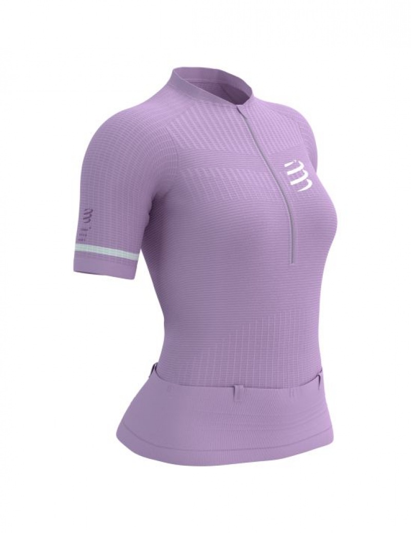 Camiseta Compressport Trilha Postural SS Top W Feminino Multicoloridas | 87903MIRX