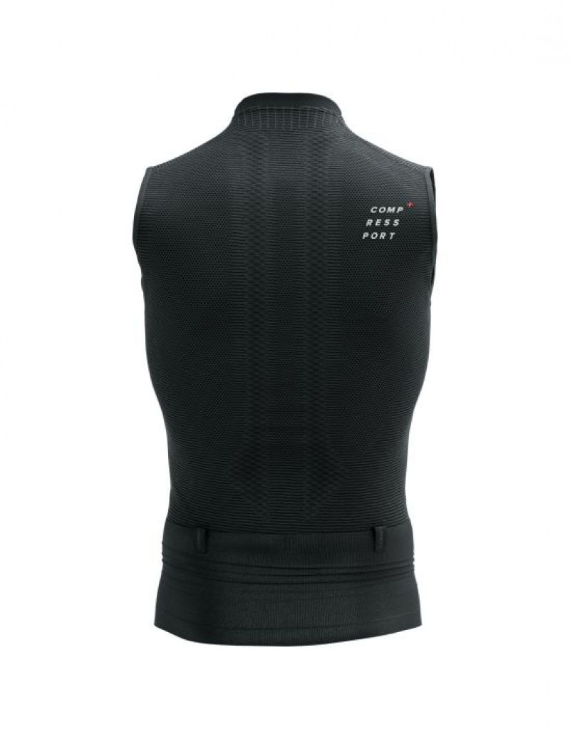 Camiseta Compressport Trilha Postural Tank Top M Pretas | 29743MIPN