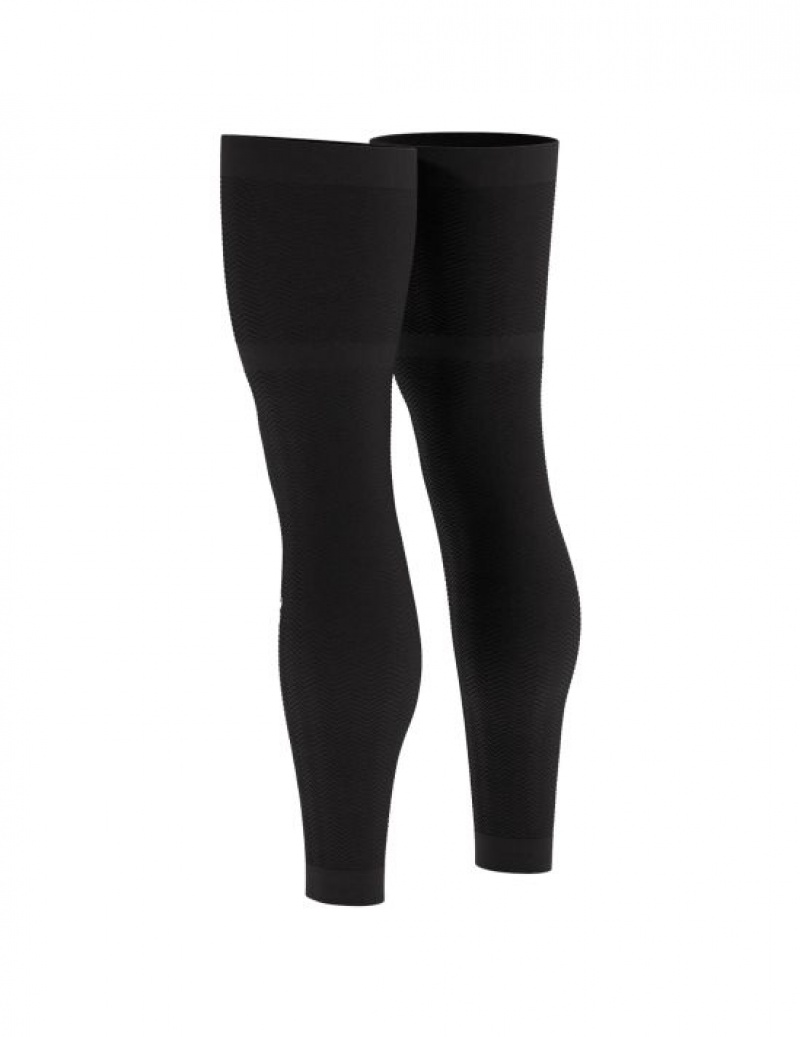 Compression Sleeves Compressport Full Legs Compression Leg Sleeves Feminino Pretas | 81365RAIH