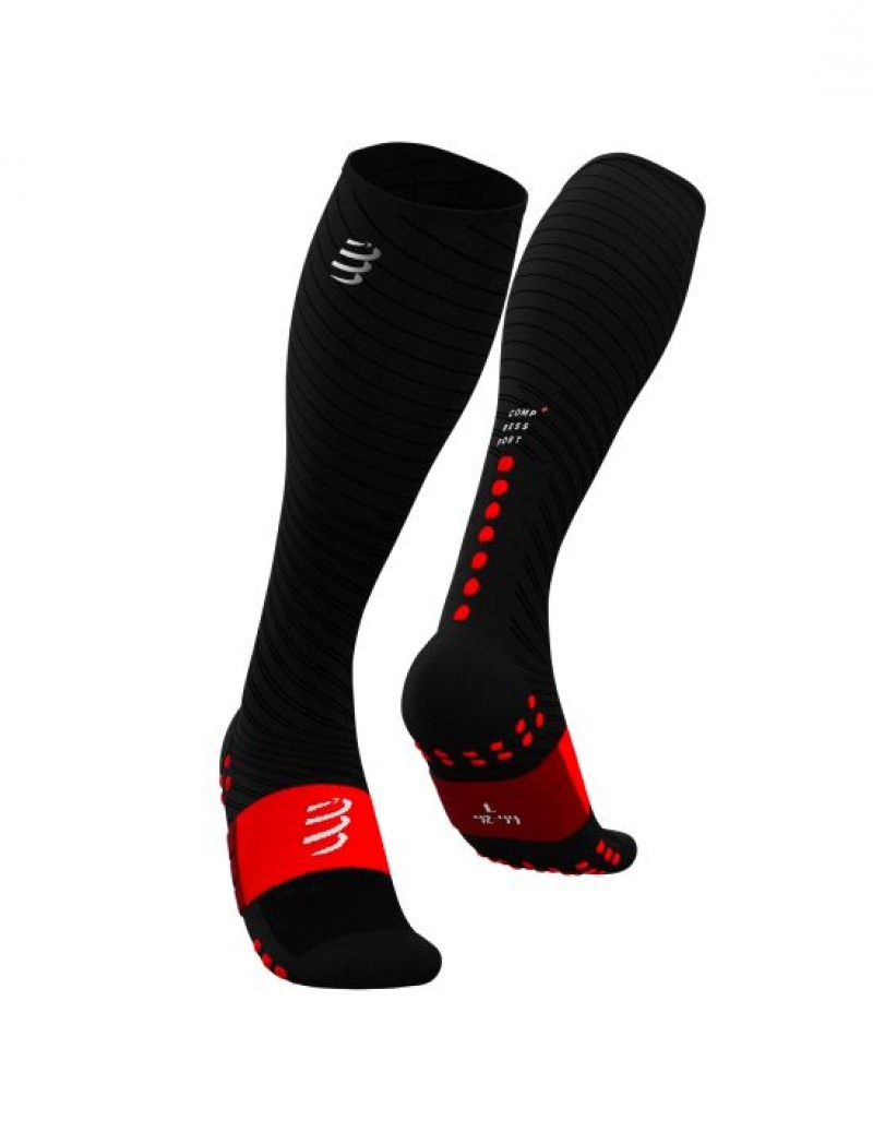 High Socks Compressport Full Socks Recovery Masculino Pretas | 82931COGF