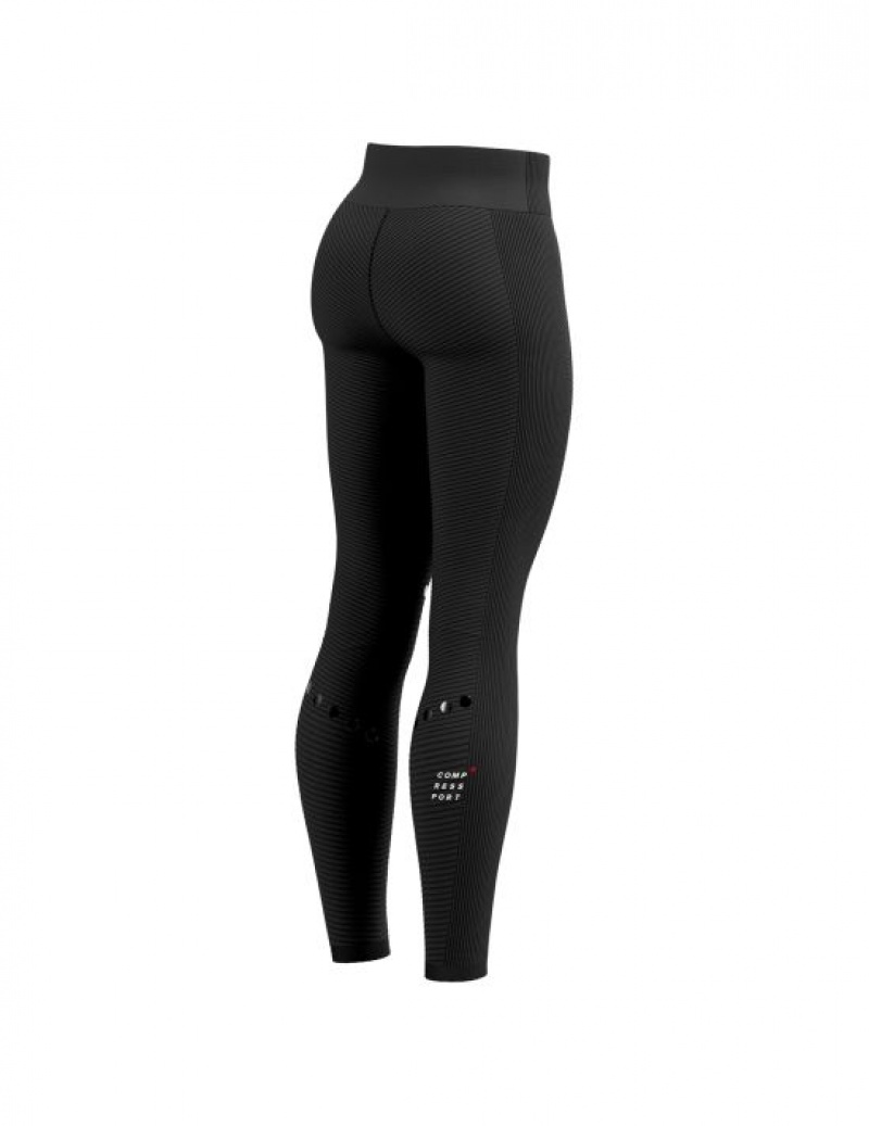 Leggings Compressport Inverno Trilha Under Control Full Tights W Feminino Pretas | 32648EQHS