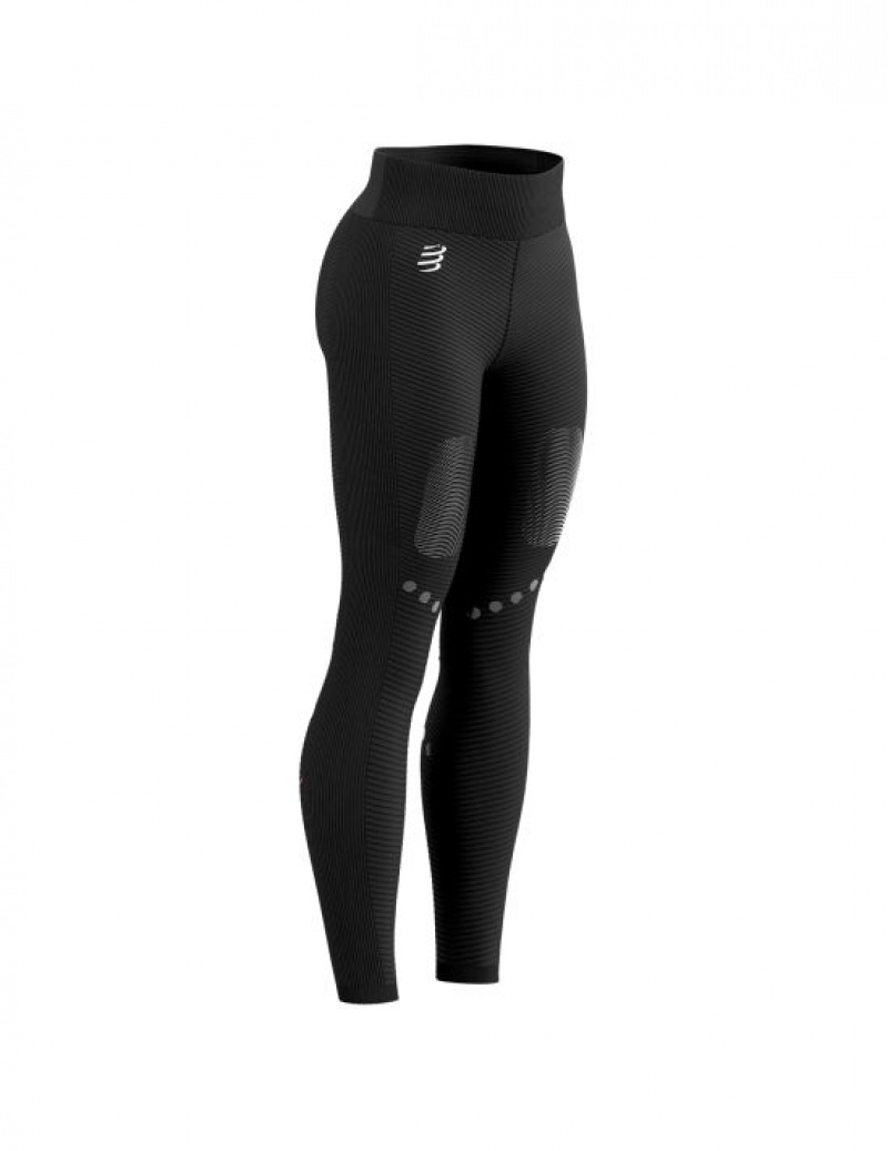 Leggings Compressport Inverno Trilha Under Control Full Tights W Feminino Pretas | 32648EQHS