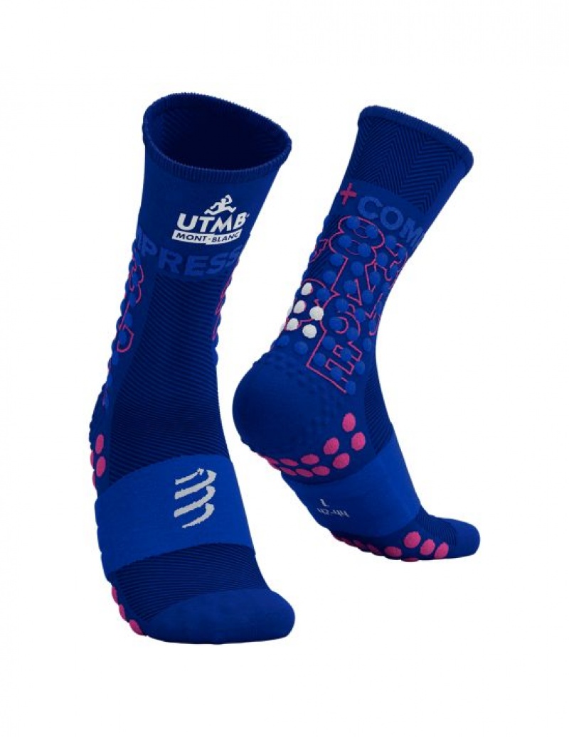 Meias Compressport Ultra Trilha Socks-UTMB 2023 Multicoloridas | 89405ITMR